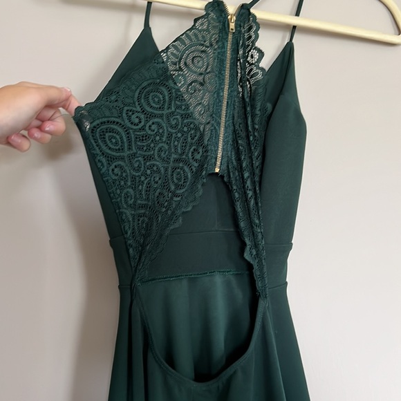Green high-low dress - Picture 3 of 5